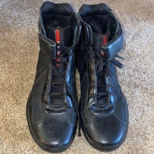 Prada Americas Cup Hightop Sneakers